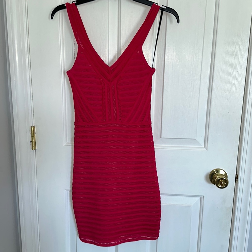 Hot pink dress